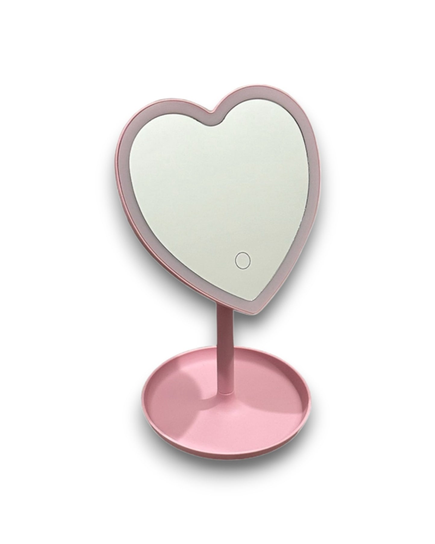 Heart-Shaped LED Vanity Mirror