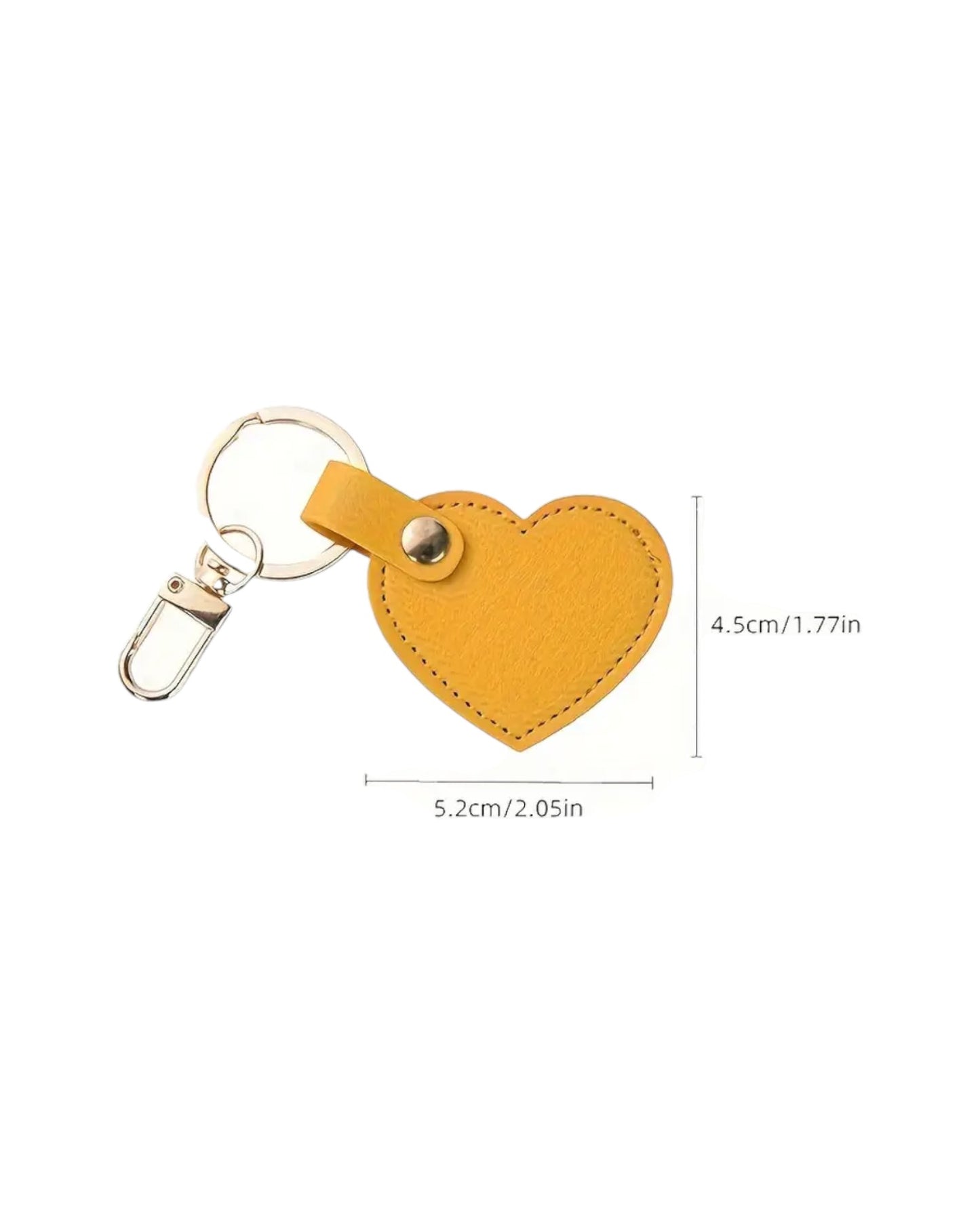 Heart Leather Keychain