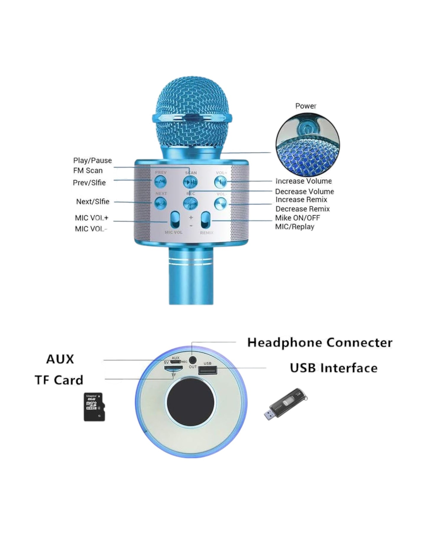 Bluetooth Karaoke Mike