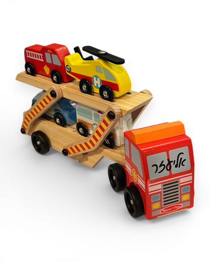 Emergency Vehicle Wooden Truck