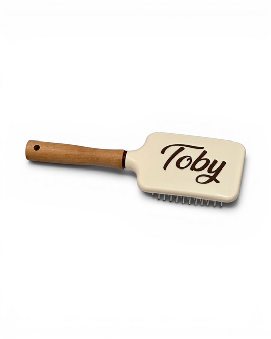 Wooden Square Hairbrush
