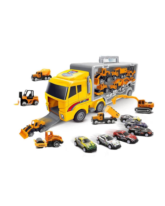 Truck Set with 12 Mini Cars